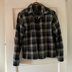 Pendleton Black and Gray Wool Shirt